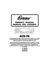 Audiovox Rampage ACD-70 User manual