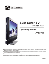 Audiovox Flat Panel Television FPE2706 User manual