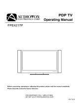 Audiovox Flat Panel Television FPE4217P User manual