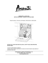 Avanti Dishwasher DWE1812W User manual
