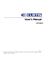 Curtis MPK2066UK User manual