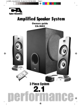 Cyber Acoustics Speaker System CA-3602 User manual