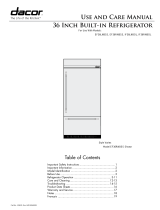 Dacor Refrigerator EF36LNBSS User manual