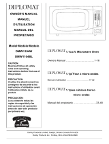 Diplomat Microwave Oven DMW1104BL User manual