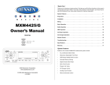 Jensen Car Stereo System MXM4425/G User manual