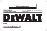 DeWalt Air Compressor D55167 User manual