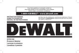 DeWalt Pressure Washer DPD3100 User manual