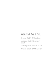 Arcam FMJ DV29 DVD Player User manual