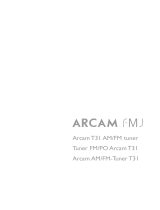 Arcam T31 User manual