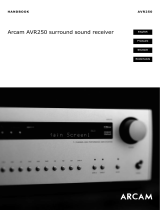 Arcam DiVA AVR250 Receiver User manual