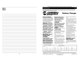 Campbell Hausfeld Battery Charger IB1000 User manual