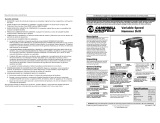 Campbell Hausfeld DG190600CK S User manual