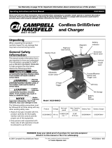 Campbell Hausfeld Cordless Drill DG201800CD User manual