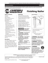 Campbell Hausfeld Nail Gun CHN20102 User manual