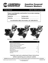 Campbell Hausfeld Pressure Washer PW2770 User manual