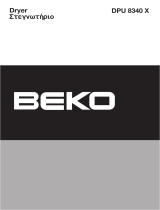 Beko Clothes Dryer DPU 8340 X User manual