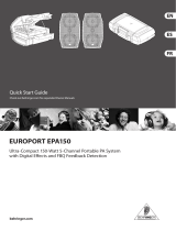 Behringer Europort EPA150 User manual