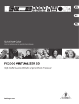 Behringer FX2000 Virtualizer 3D User manual