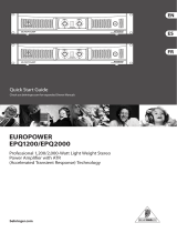 Behringer Stereo Amplifier EPQ2000 User manual