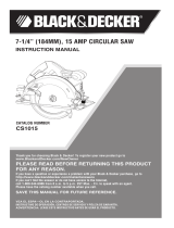 Black & Decker Chainsaw CS1015 User manual