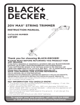 Black & Decker Lawn Mower LST201 User manual