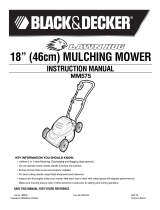 Black & Decker Lawn Mower MM575 User manual