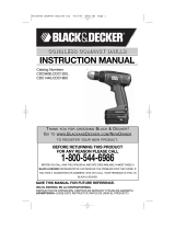 Black & Decker Cordless Drill 90516580 User manual
