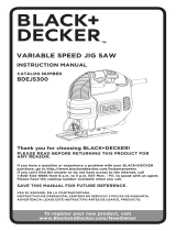 Black & Decker Cordless Saw BDEJS300 User manual