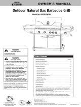 Blue Rhino Outdoor Natural Gas Barbecue Grill GBC873WNG User manual
