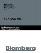 Blomberg Refrigerator SND 9681 XD User manual