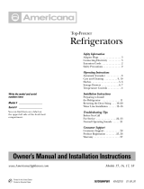 GE Refrigerator 15 User manual