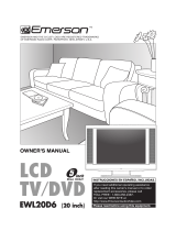 Emerson TV DVD Combo EWL20D6 User manual