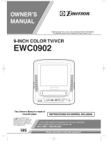 Emerson TV VCR Combo EWC0902 User manual