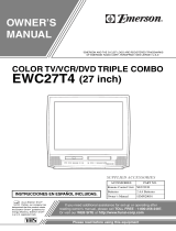 Emerson TV VCR Combo EWC27T4 User manual