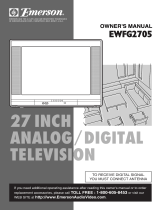 Emerson CRT Television EWFG2705 User manual