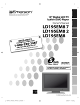 Emerson Flat Panel Television LD195EM8 2 User manual