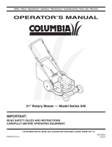 Columbian Home Products 540 User manual