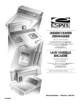 Estate Dishwasher TUD5700 User manual