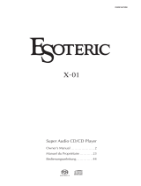 TEAC Esoteric X-01 User manual