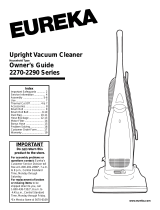 Eureka Vacuum Cleaner 2280 User manual