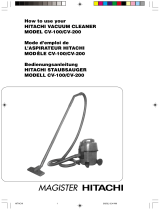 Hitachi Vacuum Cleaner CV-100 User manual