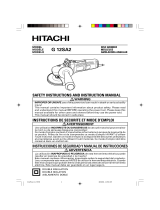 Hitachi Grinder G 12SA2 User manual