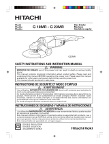 Hitachi G18SCY - Power Tools User Vibration Protection Grinder User manual