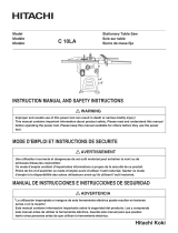Hitachi C10RB - 10" Professional Jobsite Table Saw User manual