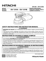 Hitachi SV 13YA User manual