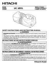 Hitachi Battery Charger UC 18YG User manual
