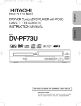 Hitachi PF73U - DV - DVD/VCR Combo User manual