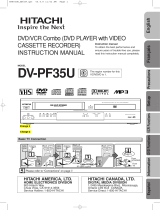 Hitachi DV-PF35USTOP User manual