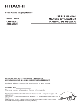 Hitachi Computer Monitor PW1A User manual