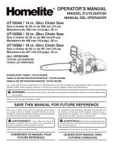 Homelite Chainsaw UT10548 User manual